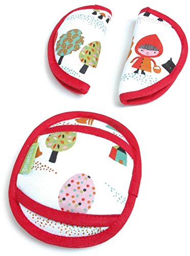 Preisvergleich Produktbild Priebes PHILIP Gurtpolster für Babyschale / Gurtschoner mit praktischer Klettverschluss / waschbar bei 30 Grad / 100 % Baumwolle / weich & bequem / Made in EU, Design: Rotkäpchen