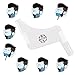 AMTOK Beard Shaping Comb Tool Template with Beard Shaping Guide for Perfect Lines Curve Straight Step Cut, Transparent