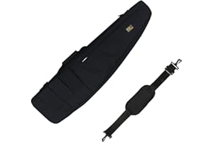 DFANCE Custodie per Carabine,Custodia Doppia Per Fucile,Borsa Porta Fucile,Valigetta Pistola Softair,Fodero Porta Fucili Imbottito Borsa Fucile Pesca,per CS Deposito Armi