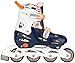 Price comparison product image Schreuders Sport Kids' 52SA Hardboot Junior Adjustable Inline Skates, Navy Blue/White/Orange, One Size