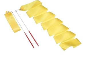 sourcing map Dance Ribbons, Rhythmic Gymnastics Ribbon Streamers Dancer Wand Twirling Dancing Ribbons for Artistic Dancing Gymnastics Training