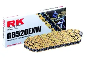 RK Racing Chain GB520EXW-92 92-Links Gold XW-Ring Chain with Connecting Link