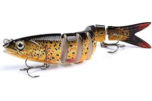 ANNCHILIO Angelzubehör Forellenköder Barsch Köder Hecht Köder Gummifische Angeln Wobbler Angelköder Bait Mehrgelenkiger Wobbler-Köder