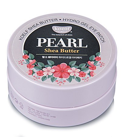 koelf - Pearl Shea Butter Hydro Gel Eye Patch - 60 x Pads anti-cernes y antiarrugas - polvo de perla y mantequilla de karité