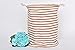 GreenForest® Fashion Cotton Linen Fabric Household Organizer Laundry Basket 13.78x17.72 Inches, Red strips