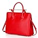 Produktbild Männer Business Messenger Schultertasche Crossbody Tote Bag 12 Zoll Laptop Tablet Aktentasche Handtasche Bürotasche (Farbe : Rot)