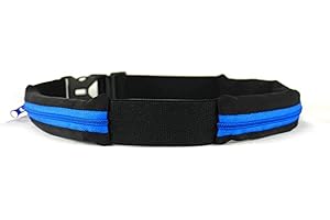 Ceinture BOA L'Original Sac Banane Taille S - 2 Poches Ultra Extensibles - Sport, Course à Pied, Jogging, Equitation, Fitness, Voyage, Randonnée, Festival -Telephone, Anti Pickpocket – Belt