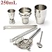 Produktbild Saver 5pcs Bar trinken 250 ml Edelstahl Cocktail Shaker Jigger Mixer Set Bartender Werkzeuge