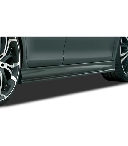 RDX Minigonne Aerodinamiche Per VW Golf Plus - Set Da 2 (4cm) In ABS Con Griglia Alluminio E Omologazione TÜV - 2