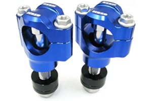 OTOM Motorcycle Handlebar Clamp CNC Aluminum Alloy Bar Clamps 28mm or 1 1/8" For WR RMZ KXF CRF HandleBar Riser (Blue, 10mm)