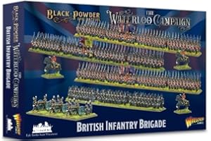 WARLORD GAMES Warlord Black Powder Epic Battles Waterloo: British Infantry Brigade Military Table Top Wargaming Plastic Model Kit 312001001