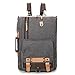 Produktbild Segeltuch Rucksack Mupack 3 in 1 Herren Vintage Stylish Outdoor Reise Schultertasche Freizeittasche bis zu 14 zoll Notebook Laptops Grau