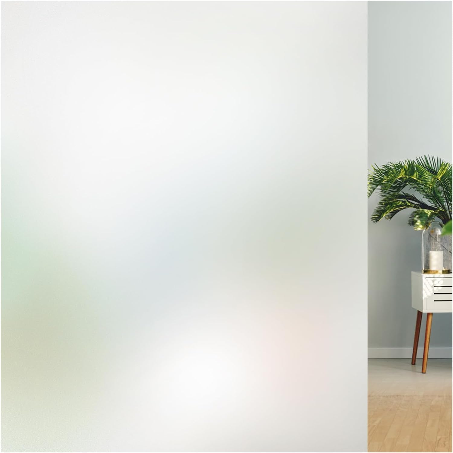 Lifetree Fensterfolie Blickdicht 44.5x200cm Selbstklebende Milchglasfolie | Vollständige Privatsphäre Ohne Klebstoff Rückstandsfrei UV-Schutz Sichtschutz Matt – Perfekt Geeignet für Büro und Zuhause