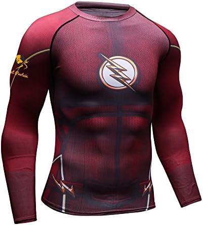 Superhero Compression tight top (Large, Flash compression Top)