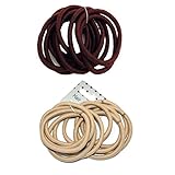 10 Hair Elastics Snag Free Various Colours