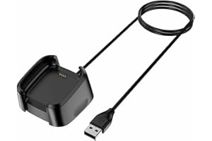 DEMARK 50cm USB Charger Compatible with Fitbit Versa 2 Charger Dock Anti-Slip Replacement Smartwatch Charging Cable Stand(not for Versa/Versa Lite) (50cm)