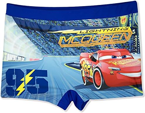 Pixar Cars Official Boys Swimsuit Swimming Boxers, Briefs Trunks - Blue 8