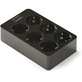 FAMATEL &ndash; Power strip with 6 sockets | Square structure | Without cable | Up to 3680W | 16A | 250V | Child Protection | Orien