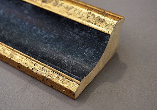 Spiegel Wandspiegel Badspiegel Flurspiegel Garderobenspiegel – Über 200 Größen – Acta Schwarz – Gold 6,7 – Außenmaß des Spiegels 50 x 110 – Wunschmaße auf Anfrage – Antik, Barock - 7