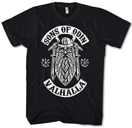 Men's T-Shirt Odin Sons of Valhalla Vikings - Black, 5XL