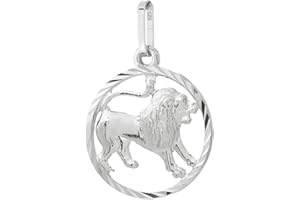 NKlaus Sternzeichen 925 Sterlingsilber Silber 15mm Ketten Anhänger Zodiak Horoskop