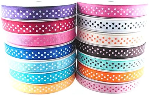 Trimweaver Grosgrain Ribbon, 14 Spools, 3/8-Inch by 5-Yard, Multicolor