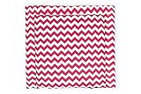 KraftKids Wickelauflage Chevron magenta verschiedene Größen wählbar: 75 x 70 cm / 60 x 70 cm / 78 x 78 cm / 85 x 75 cm - 2