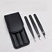 Produktbild Portable Pinzette Set 3-teilig Professional Edelstahl Pinzette (schwarz) BAOLIJIN