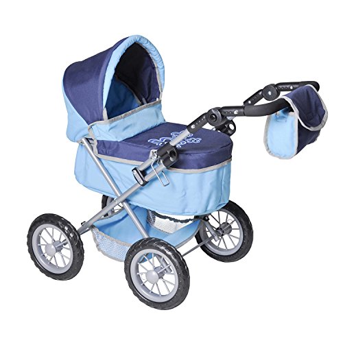 Knorr Toys Knorr63254 One Blue Flower Dolls Pram Knorr Toys Knorr63254 One Blue Flower Dolls Pram