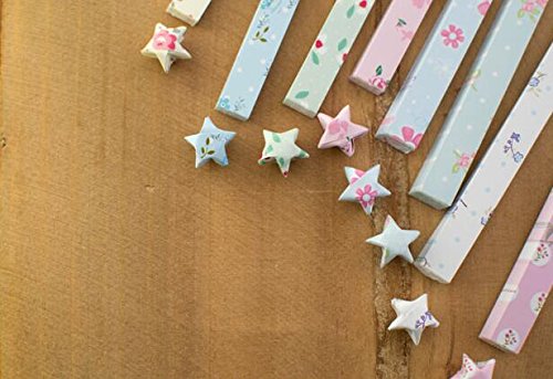 funcoo 400 Blatt Lovely süßem Stern Faltblätter Lucky Wish Star Origami Papier Style-2 - 4