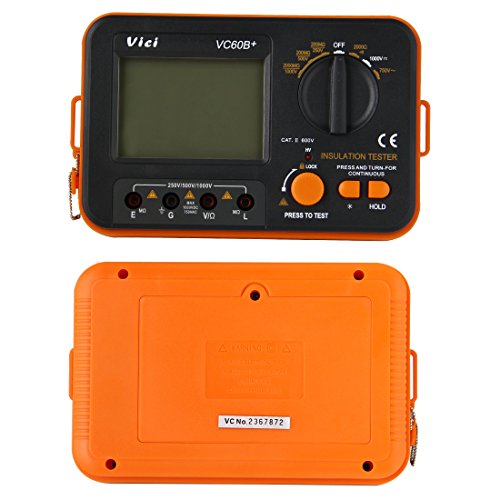 Pathson VC60B+ LCD Digital  Isolationsmessgerät Isolationstester Tester mit Zubehoer - 2