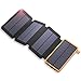 Produktbild Solar Powerbank X-DRAGON 20000mAh Wasserdichte Solar Panel Ladegerät mit 2 USB Ports, LED Taschenlampe Externer Akku für iPhone X/8/8 Plus/7/6s/6 Plus, iPad, Smartphone, Huawei, Samsung und Tablet - Ora