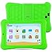 Produktbild Alldaymall Kinder Tablet PC - 7 zoll IPS( 16GB ROM+1GB RAM, HD 1920x1200, Wi-Fi, Android 5.1, Quad Core, Bluetooth, OTG ) - (with Silikon Adjustable Stand Case) [2017 New Model] - Grün