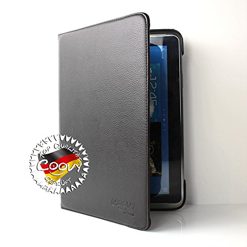 COOVY® 360° ROTATION COVER FÜR SAMSUNG GALAXY NOTE 10.1 GT-N8000 GT-N8010 GT-N8020 SMART HÜLLE TASCHE ETUI CASE SCHUTZ STÄNDER Farbe schwarz - 7