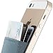 Produktbild Sinjimoru Smart Wallet (aufklebbarer Kreditkartenhalter) /Smartphone Kartenhalter/Handy Geldbeutel/Mini Geldbörse/Kartenetui für iPhones und Android Smartphones. Sinji Pouch Basic 3, Blau-Grau.