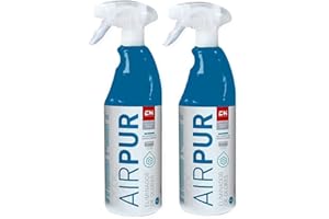 CH QUIMICA Pack AIRPUR + AIRPUR - Pulverizadores Eliminadores de Olor para Aire Acondicionado 750 ml | Bricoprofesional