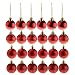 Produktbild B Blesiya 24er-Set Christbaumkugeln Weihnachtskugeln Baumkugeln Baumschmuck Ornament - Rot
