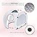 Nail Polish Dryer 12W LED Nail Lamp Manicure Curing Lamp with 4 Timmer Settings Quick Curing Gel Acrylic Shellac Gelish for Fingernails Toenails Include 6 Nail Polish Remover Caps