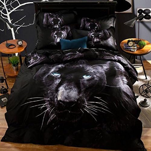 GY&H Duvet Cover Sets Cotton activity 3D three-dimensional oil painting animal four sets of bedding (quilt Cover ร 1PC, Bed Sheet ร 1PC, Pillowcase ร 2PCS),B,null