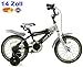 Produktbild Jungenfahrrad Plezier 2Fly 14 Zoll Silber-Schwarz