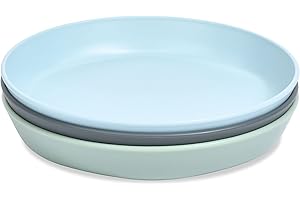 Tiny Twinkle Tableware 3 Pack Dish Set- BPA-Free Cups, Plates and Bowls Sets for Kids and Toddlers - Polypropylene Plastic Dinnerware Set