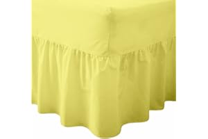 AUTUMN DREAMS Platform Valance-Base Valance In Single, Doube, King - 56Pick : Double-(Lemon)