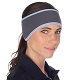 TrailHeads Women's Ponytail Headband - charcoal / true blue