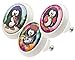 Produktbild Möbelknopf Set 0202 Kinder Pinguine 3er Keramik mit moderner kuppelförmiger Oberfläche in glänzender edler Glas Optik in verschiedenen Designs und Farben