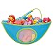 hibote Children Baby kids Bath Toy Net Storage Net Tidy Organiser with Suctions Blue