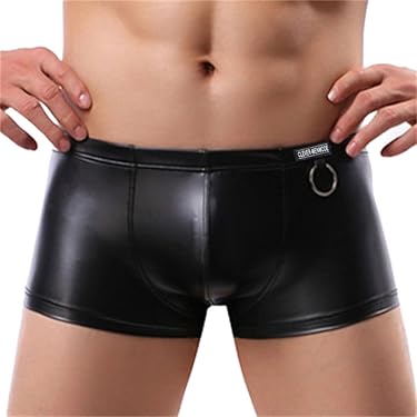 YUSHOW Set van 4 boxershorts voor heren, ijszijde, sexy, nauwsluitend shorts, ademend, cool dry comfort, ondergoed, slip, super zacht, zwart, grijs, blauw, groen, XL
