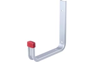 Alberts 856816 Crochet mural | au choix dans différents modèles | coudé | aluminium | profondeur 140 mm | hauteur 155 mm | kit de 10