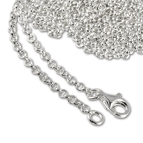 Collar SilberDream de plata de ley 925, cadena de 90 cm de largo para colgante, FC00289-1