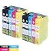 Produktbild DOREE 10 Compatible Printer Cartridges for EPSON T1281–T1284, EPSON Stylus Office BX 305 F 22 EPSON Stylus S, SX 125, SX 420W, SX 425W W