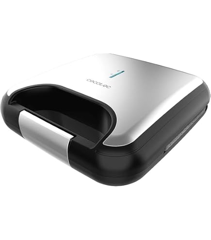 BLACK+DECKER BXSA752 - Machine à Sandwich 750W, Plaques Grill Antiadhésives 21,5x12,5cm - Compacte Et Rapide